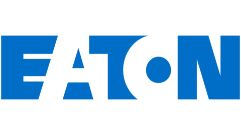 Eaton company logo in blue letters